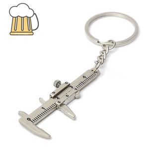 Dụng cụ đo kích thước mini 10cm có móc khóa