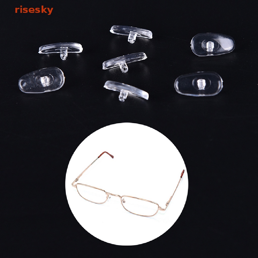 Set 50 Cặp Đệm Mũi Silicone Hình Oval Cho Mắt Kính