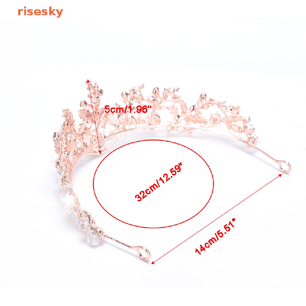 Vương Miện Cài Tóc Đính Đá Pha Lê Sang Trọng Cho Cô Dâu