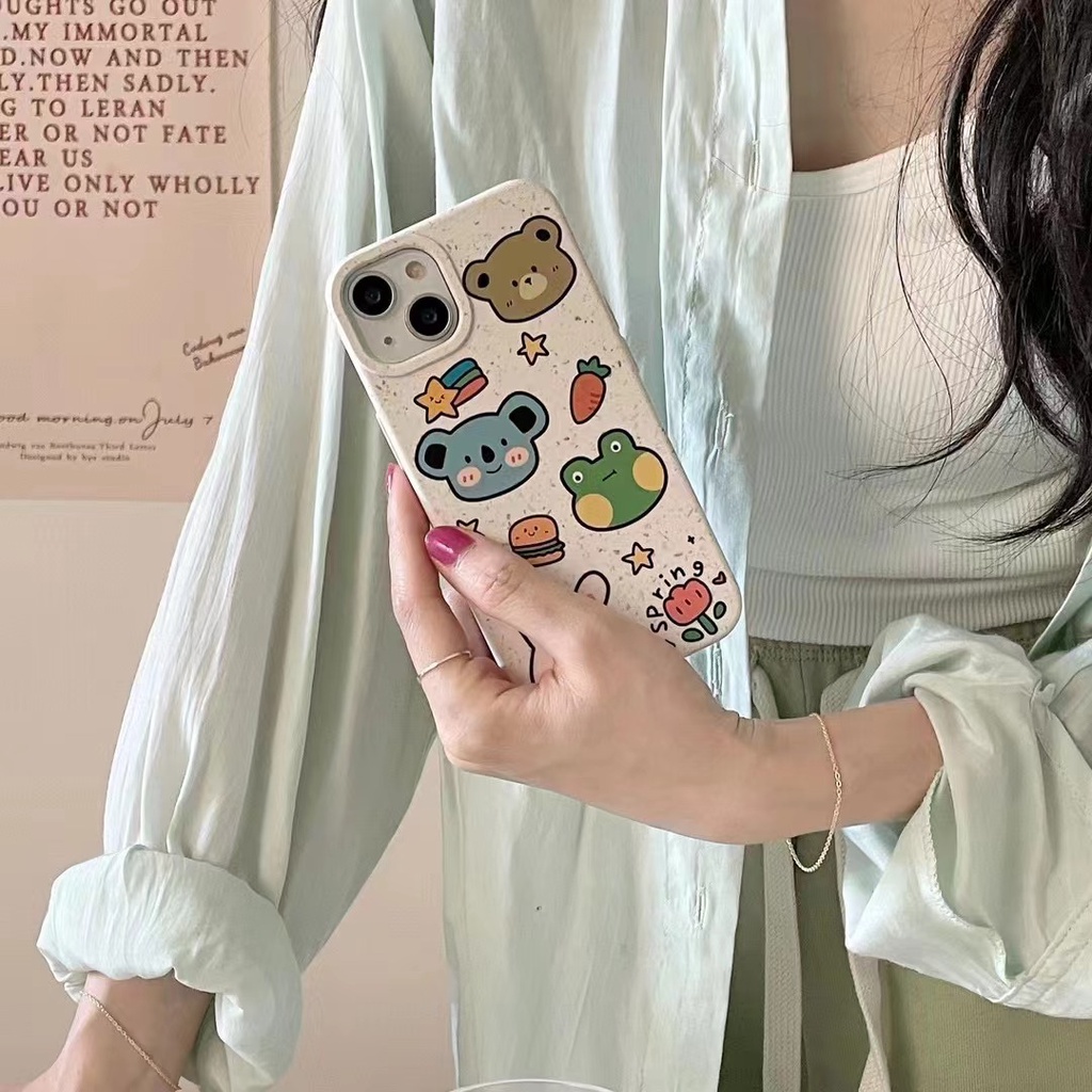 Ốp Điện Thoại tpu Mềm In Họa Tiết Dễ Thương Cho iPhone 14 14promax 14pro 11 11pro Mx 12 12promax 13 13promax 11pro