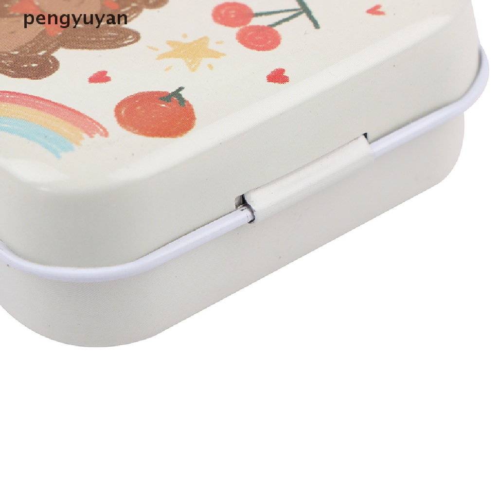 [pengyuyan] Hộp Thiếc Mini Đựng Trang Sức / Tiền Xu Hình Chú Gấu