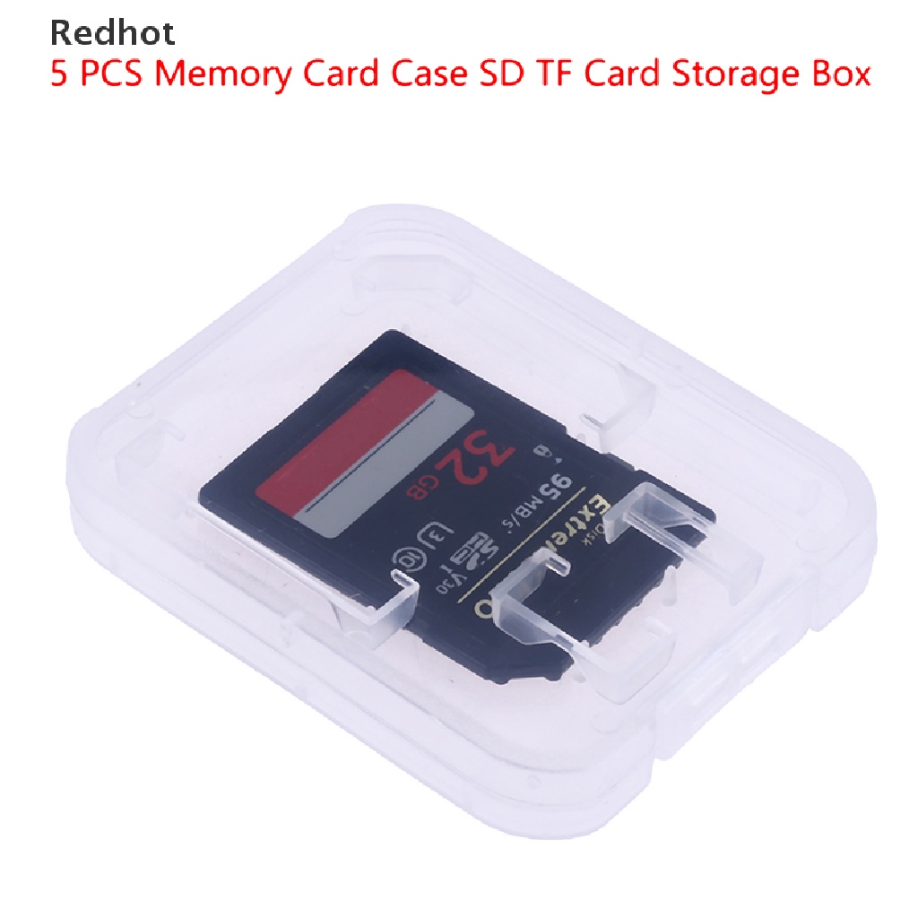 Bộ 5 Hộp Nhựa Trong Suốt Đựng Thẻ Nhớ SD TF