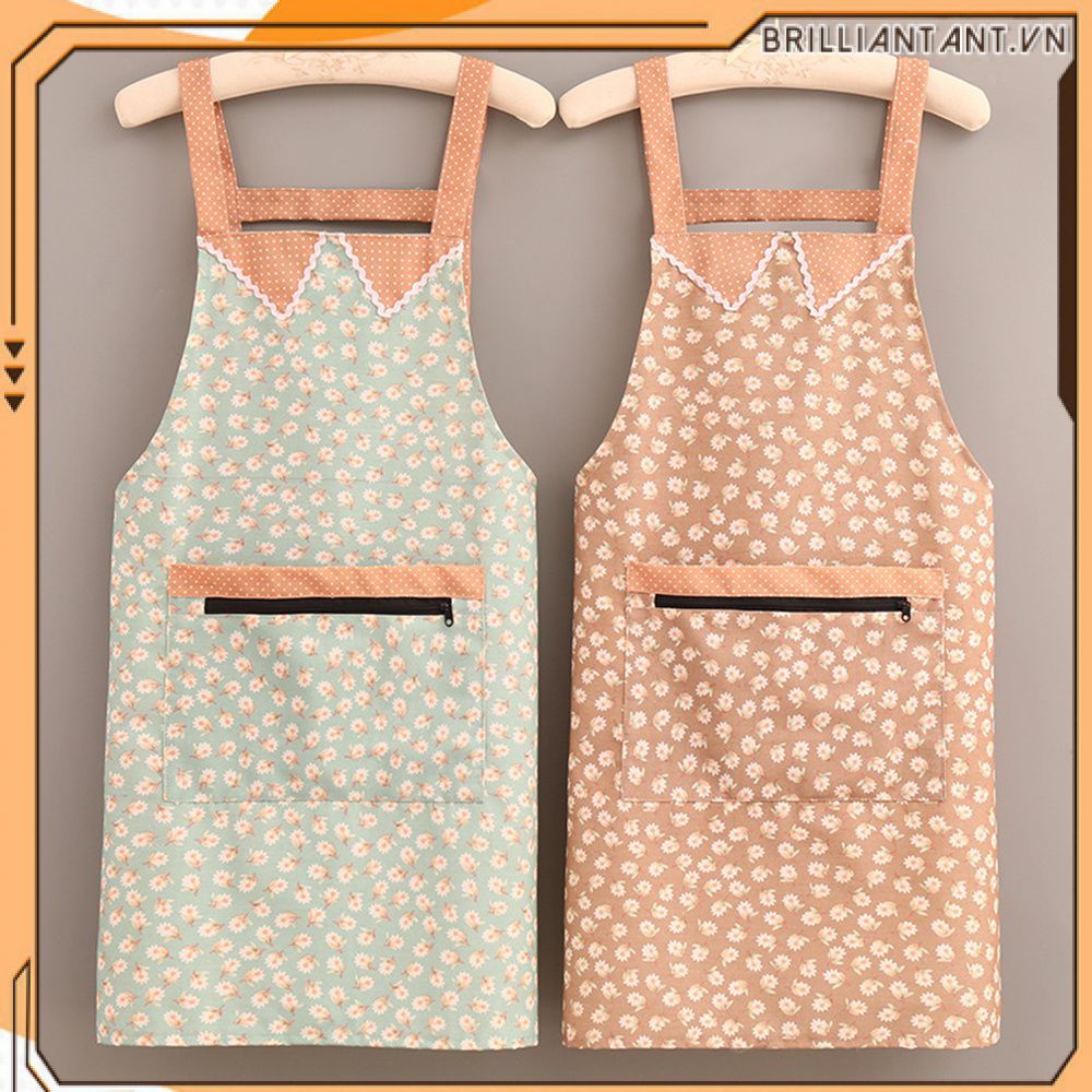Tạp Dề Chống Bẩn Chống Mài Mòn Nhà Bếp Phong Cách Mới Phong Cách Gia Dụng Mùa Hè Phong Cách Hàn Quốc Làm Việc Nấu Ăn Quần Áo Bri