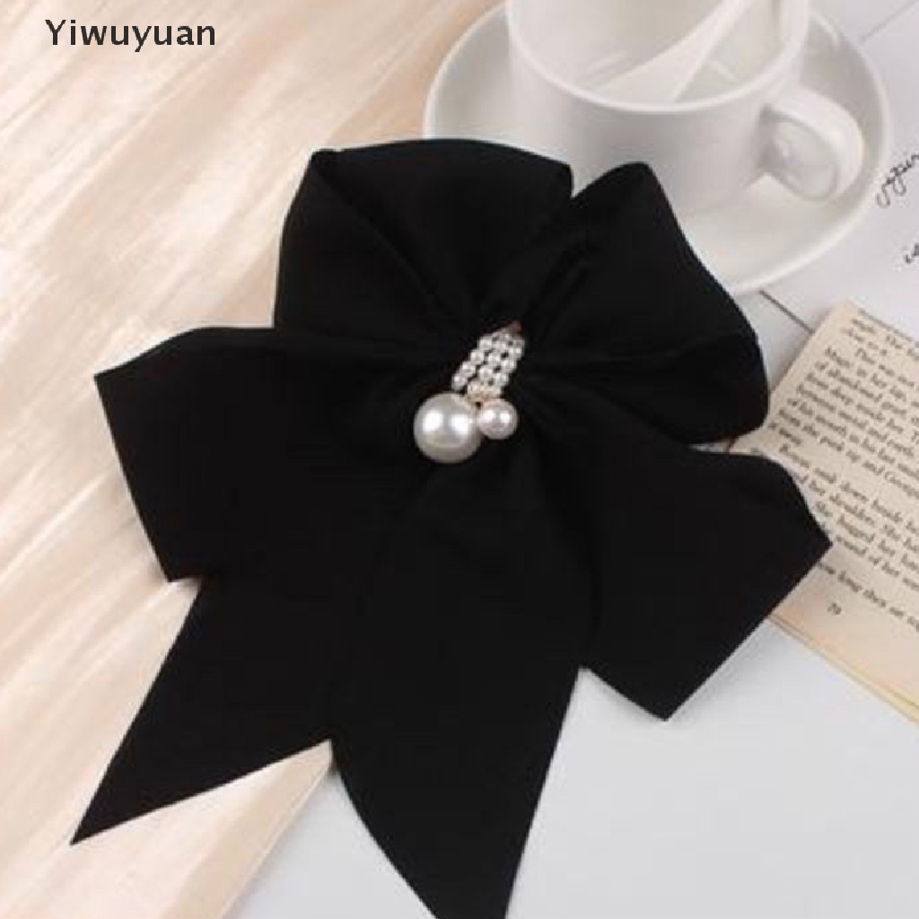 Kẹp Tóc Đính Nơ Và Ngọc Trai Cỡ Lớn Dễ Thương