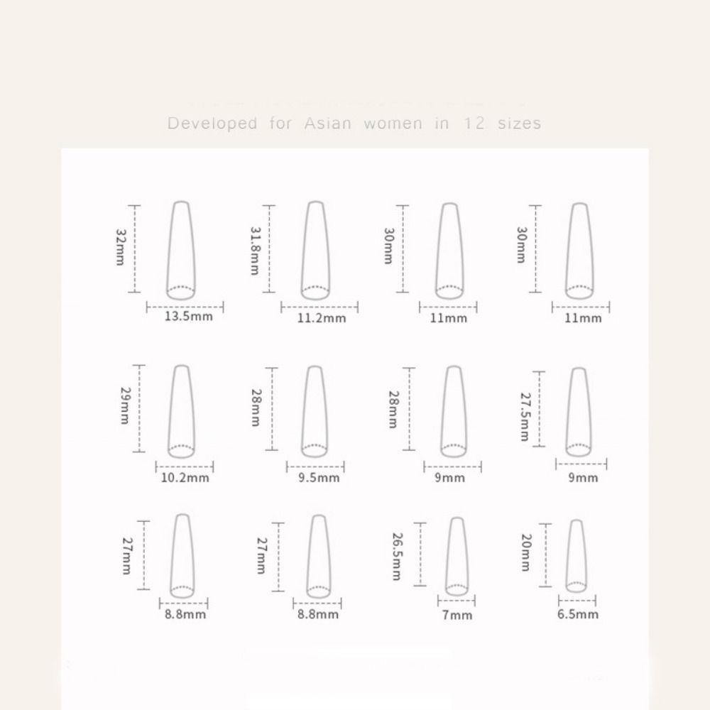 Set 24 Móng Tay Giả Che Phủ Toàn Diện Tháo Rời Được DIY