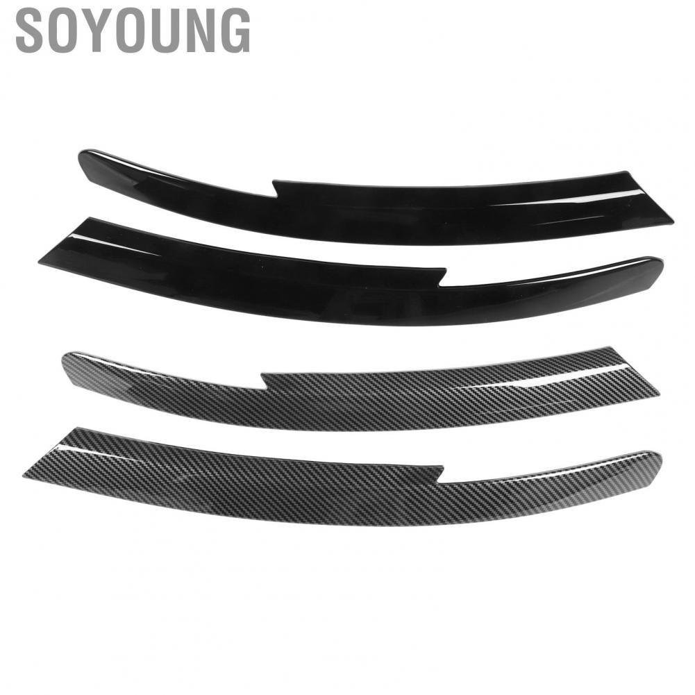 Soyoung Headlamp Eyelids Cover  Protective Scratch Resistant Headlight Eyebrow Trim Perfect Match 2Pcs for Commodore HSV