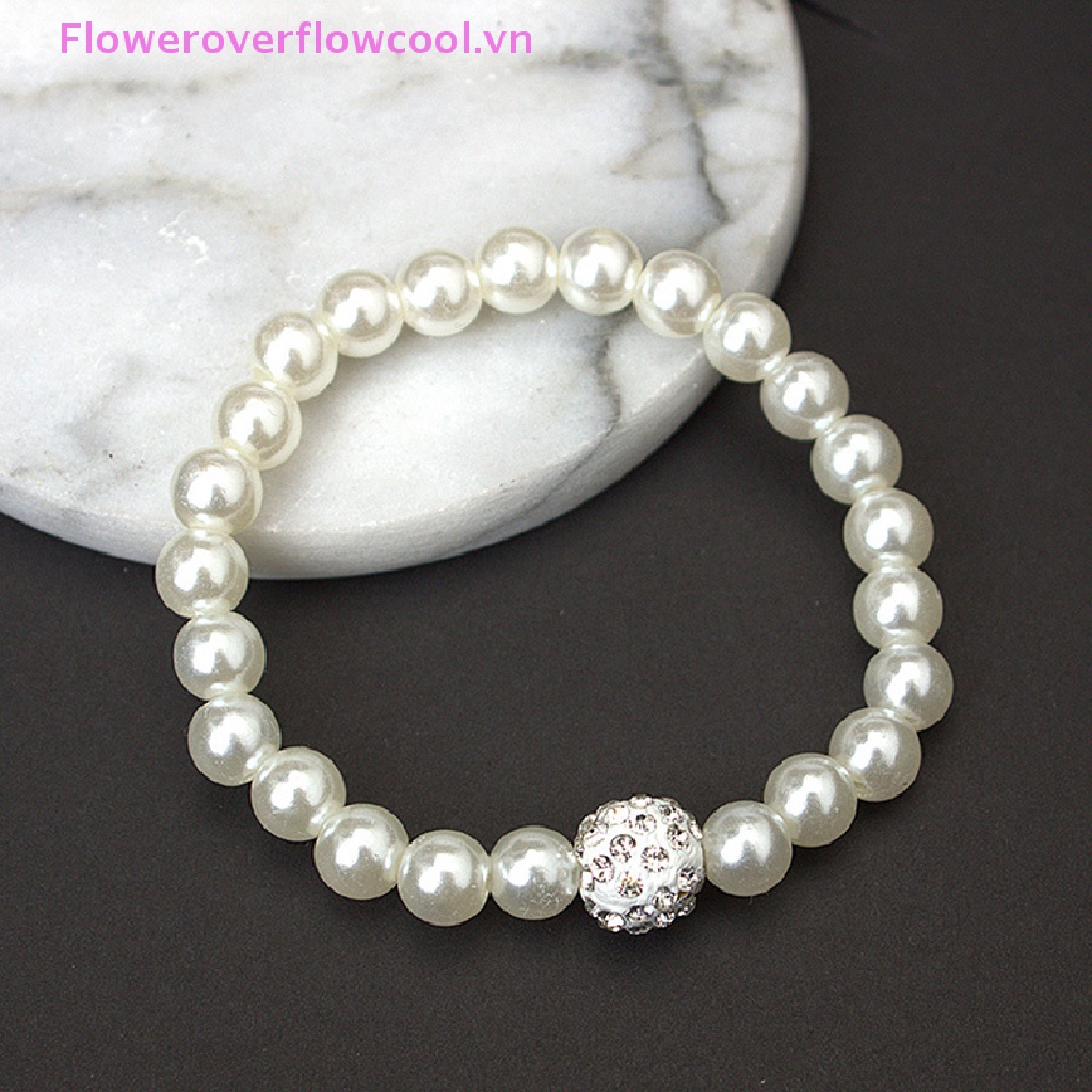 Bộ Trang Sức 3 Trong 1 Đính Ngọc Trai Nhân Tạo Thời Trang