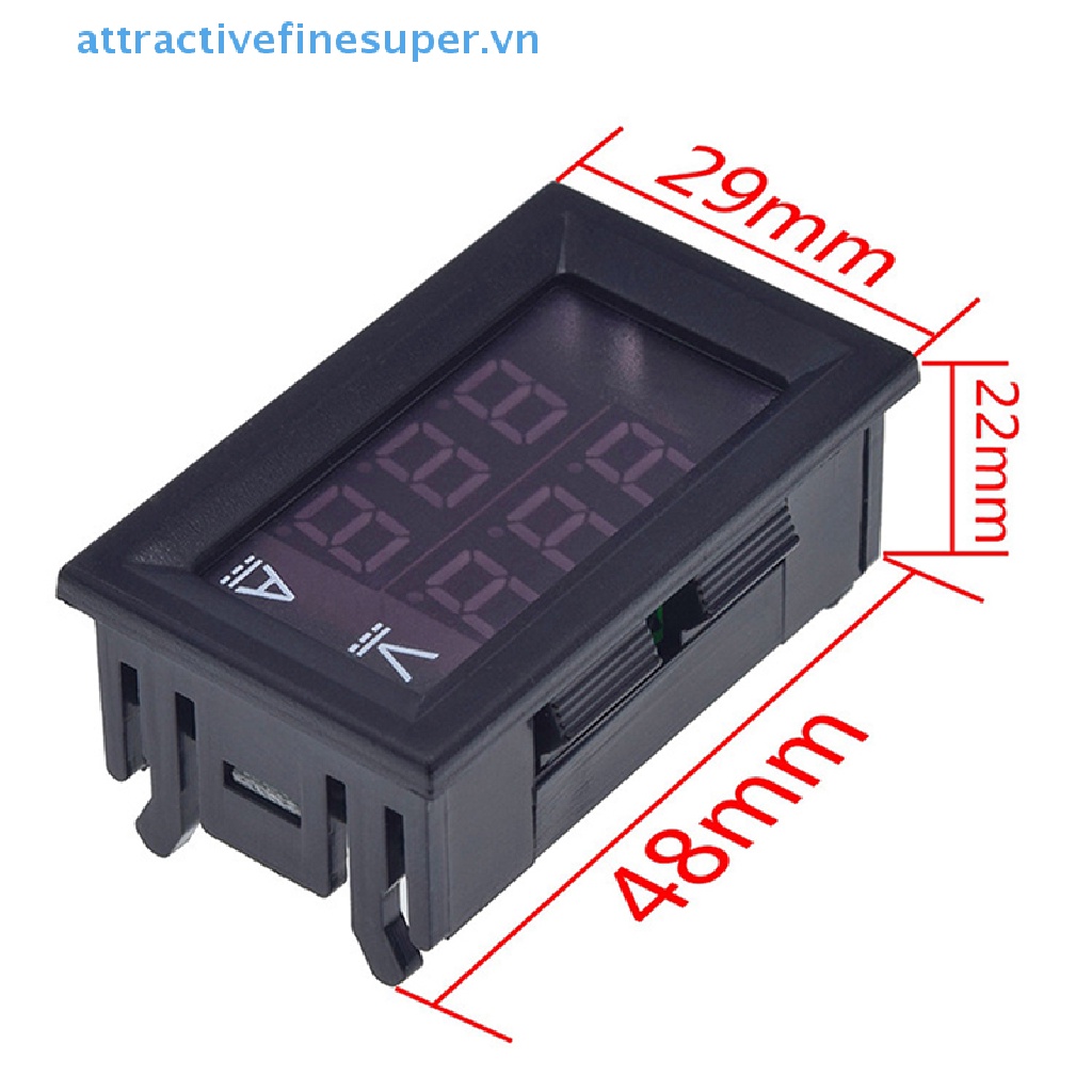 Đồng Hồ Đo Điện Áp Có Đèn LED DC 10A