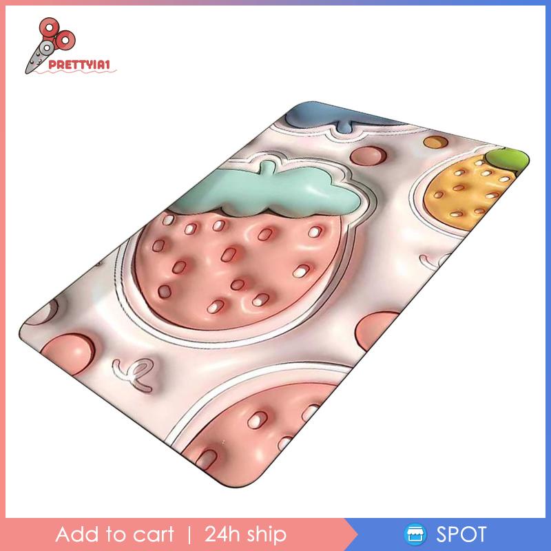 [Prettyia1] Thảm Lót Sàn Nhà Tắm / Phòng Khách Thấm Hút Tốt Chống Trượt