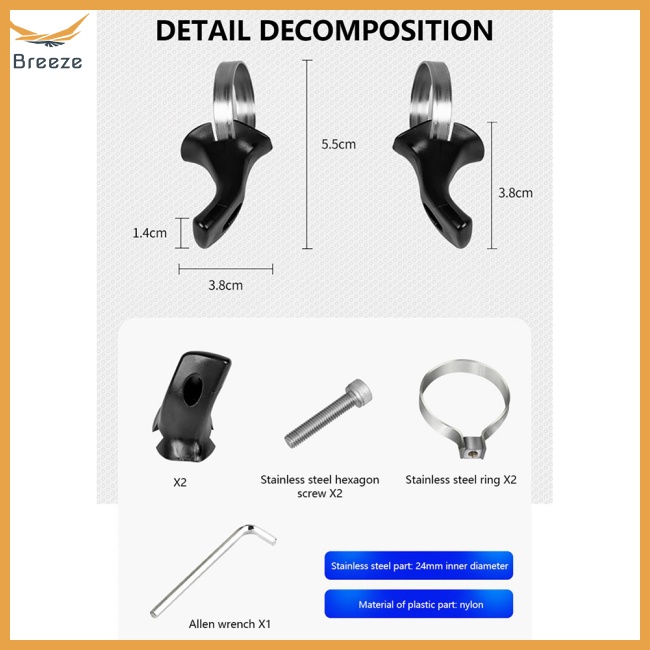 1 Cặp Vỏ Bọc Tay Lái Xe Đạp Bằng Hợp Kim Nhôm Siêu Nhẹ Chống Trượt