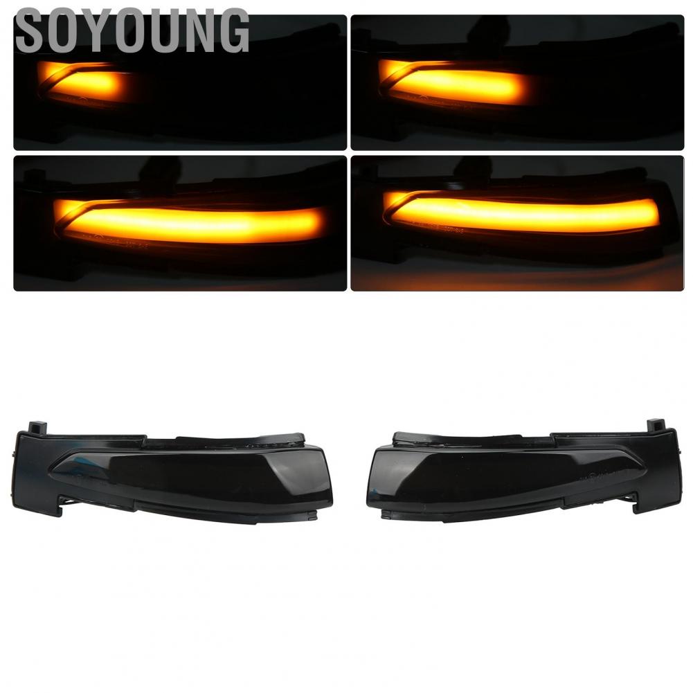 Soyoung 2Pcs Side Mirror Turn Signal Light  Dynamic Marker Replacement for Citroen C4 Picasso 2013‑2017