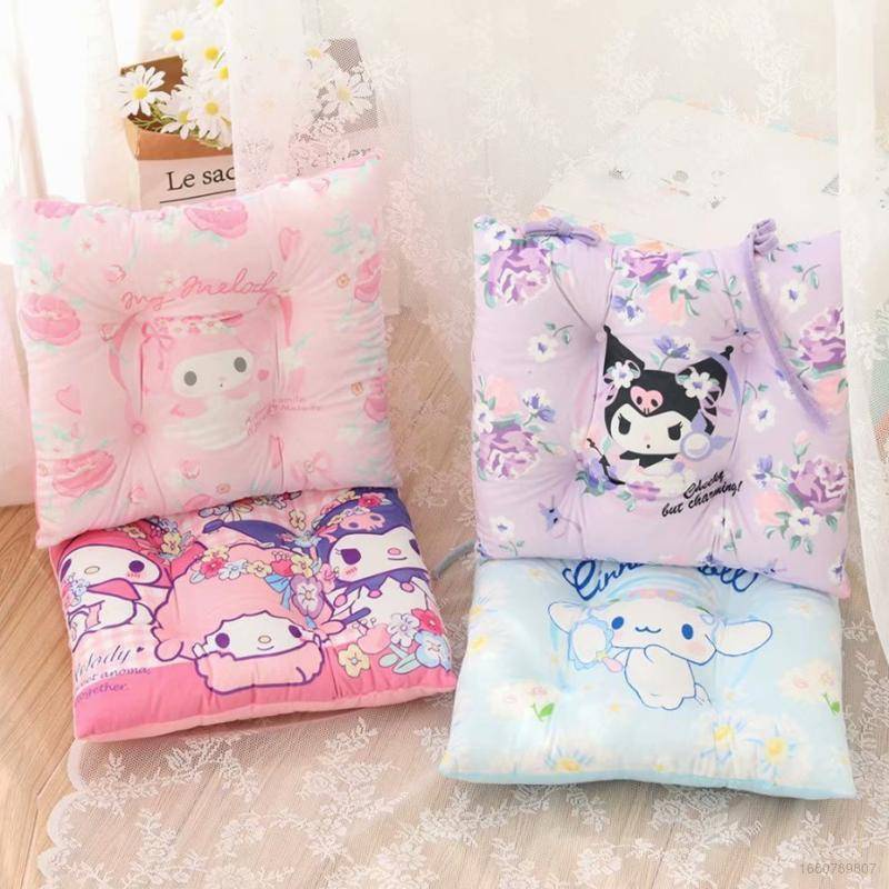 Gối Đệm Dày Dặn Chống Trượt Họa Tiết Hoạt Hình Dễ Thương BY2 YB2 Sanrio mymelody Kuromi Cinnamon Dành Cho Ghế Sofa
