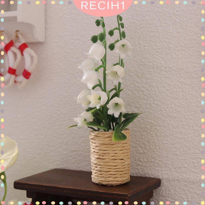 Mô Hình Chậu Hoa Mini Tỉ Lệ 1: 12 Dùng Trang Trí Nhà Búp Bê