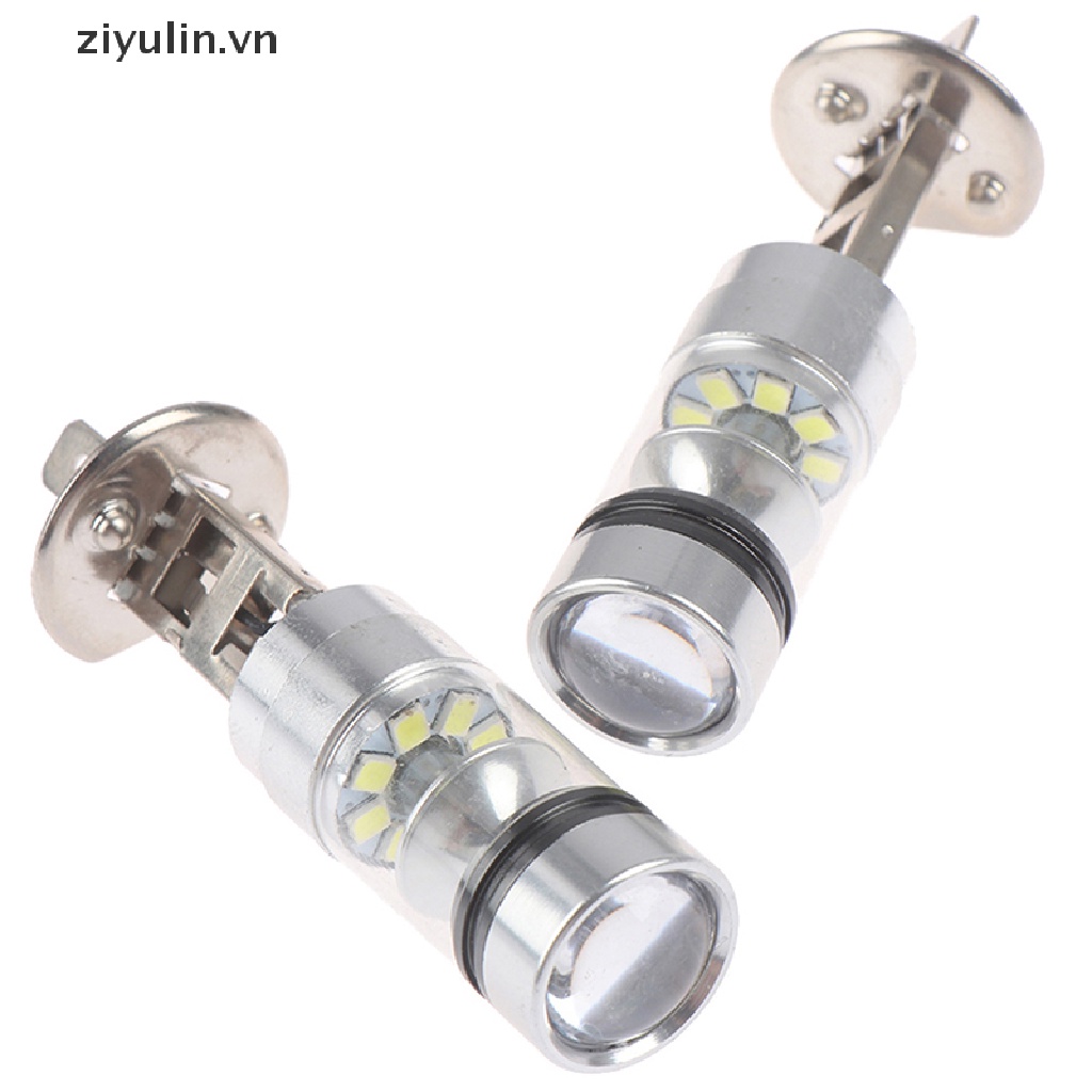 2 Bóng Đèn LED H1 100W 6000K 1000LM Siêu Sáng Cho Xe Hơi