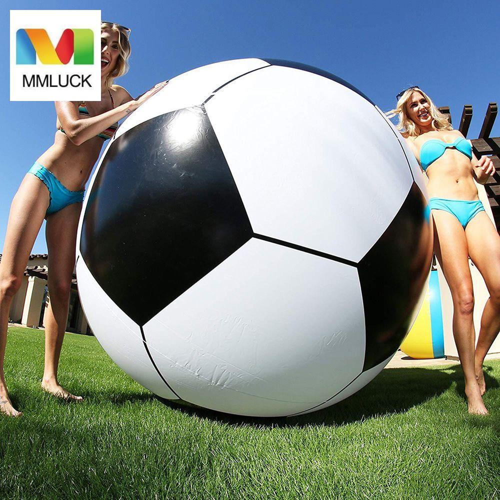 Bong Bóng PVC Bơm Hơi Hình Quả Bóng Đá 80 / 100 / 150cm Dùng Trang Trí Tiệc