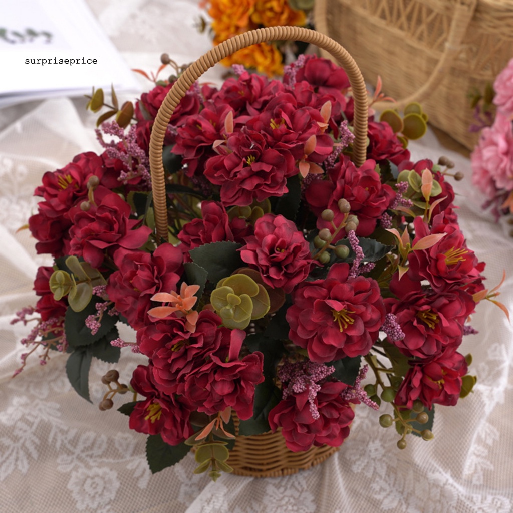 Spa Chi Tiết Tuyệt Vời Nhành Cherry Giả Trang Trí Đám Cưới Đa Năng