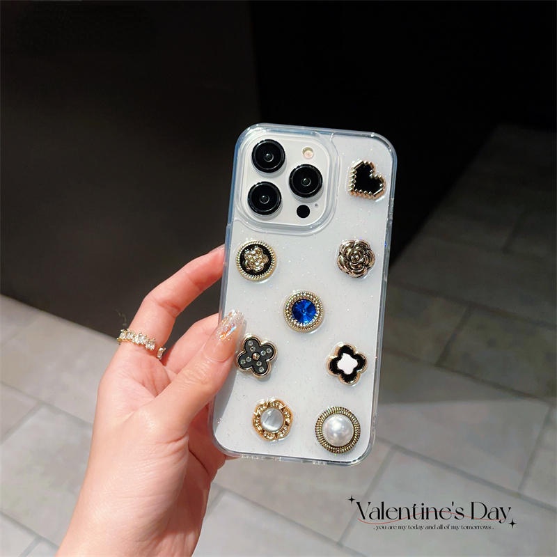 Ốp Điện Thoại Đính Đá Dễ Thương Cho iPhone 14 13 12 11 Pro MAX Plus X XS MAX XR 7 8 Plus SE 2022 2020 14Plus 13Mini 12Mini