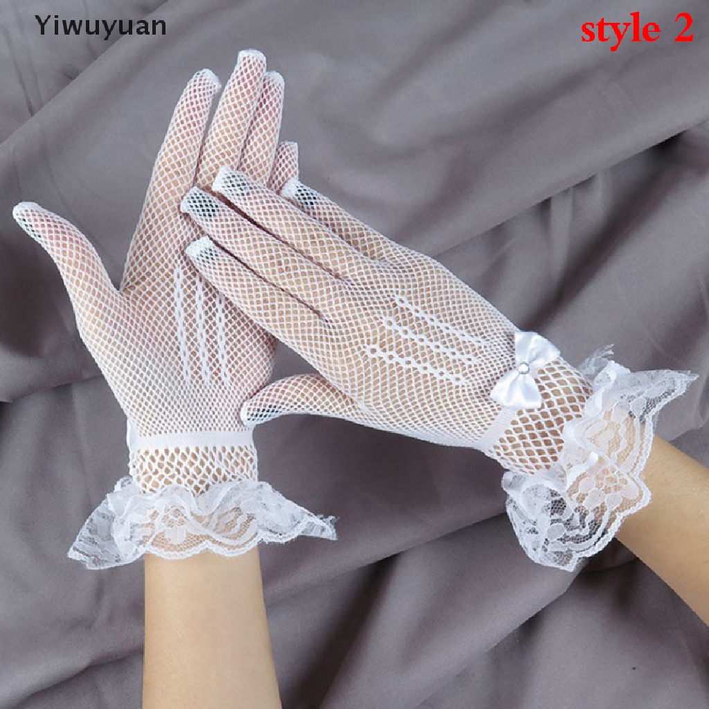 < Yiwuyuan > Găng Tay Lưới Ren Thời Trang Cho Nữ Giảm Giá