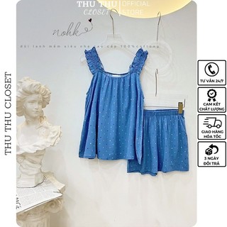 Nohk - bộ lanh đùi hai dây bản to chất siêu mát lạnh. size s m l
