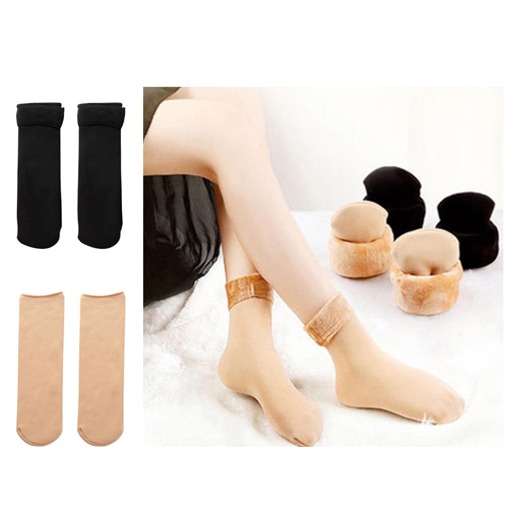 Set 1 / 2 Đôi Tất Nhung Ấm Áp Cho Nữ
