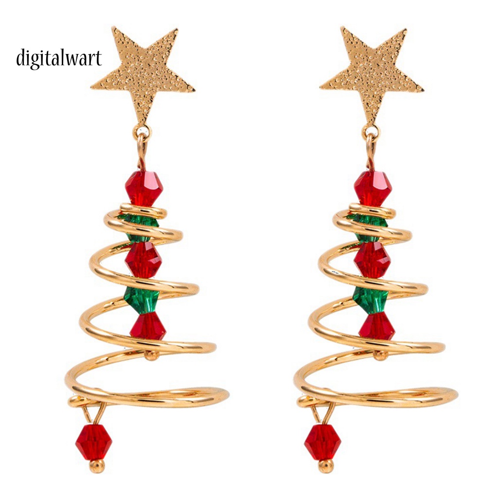 Kỹ Thuật Số| 1 Đôi Bông Tai Ngôi Sao Năm Cánh Mạ Màu Sắc Tương Phản Dành Cho Nữ