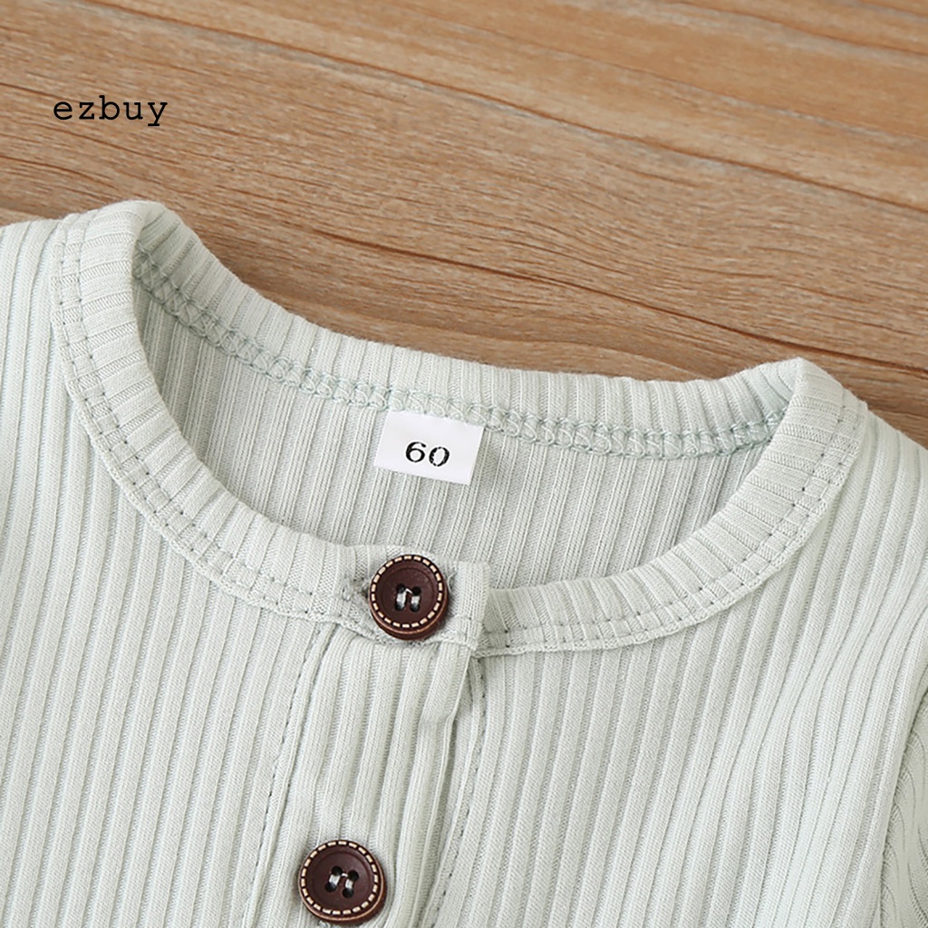 Bộ Áo Liền Quần Tay Ngắn Chất Liệu Cotton Thoáng Khí Thời Trang Cho Bé