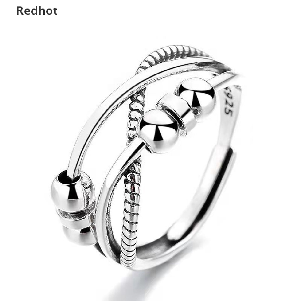 &lt; Redhot &gt; Nhẫn Mở Có Thể Điều Chỉnh Giảm Căng Thẳng Trang Sức Hạt Trang Sức Giảm Căng Thẳng
