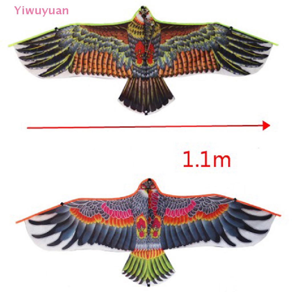 <Yiwuyuan> 1.1m Eagle Kite With 30 Meter Kite Line Children Flying Bird Kites Outdoor Toys New