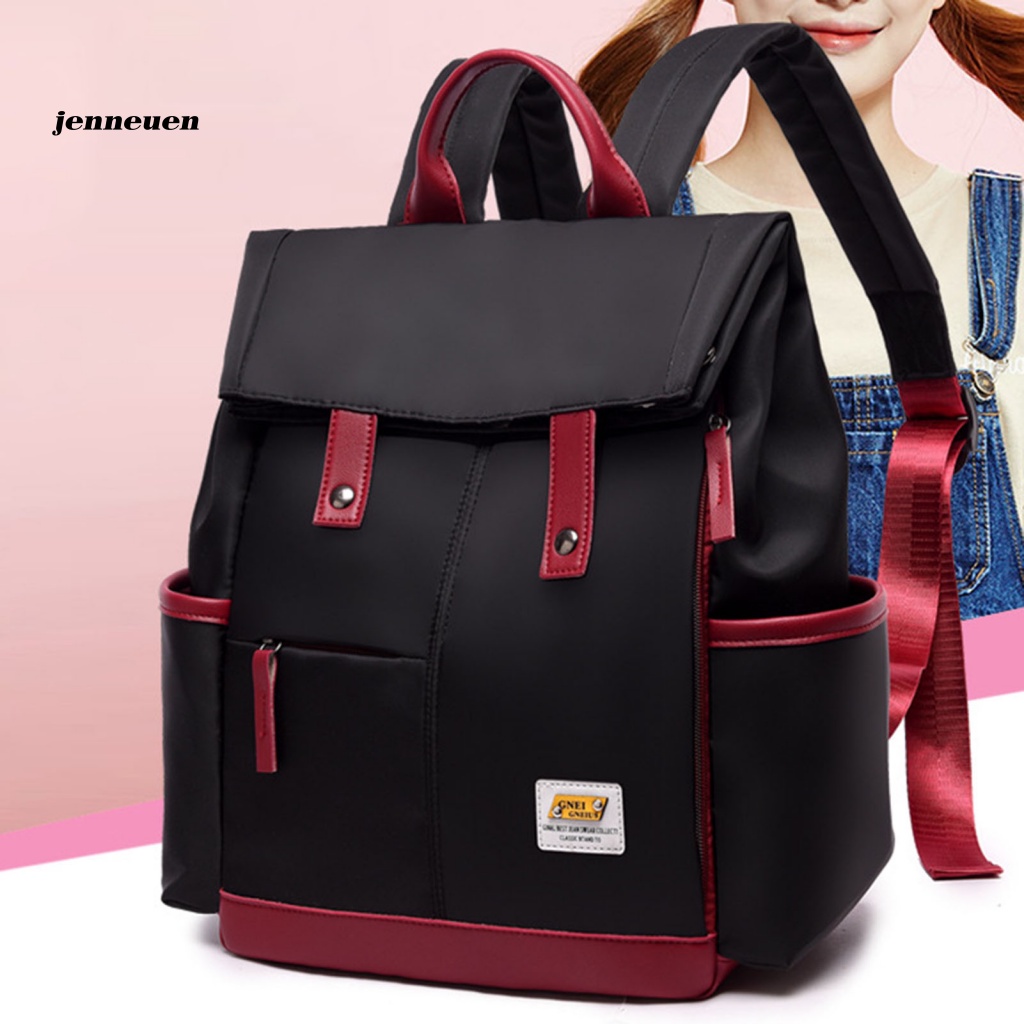 Ba Lô Vải Oxford Sức Chứa Lớn Có Dây Điều Chỉnh Phong Cách Hàn Quốc Cho Nữ