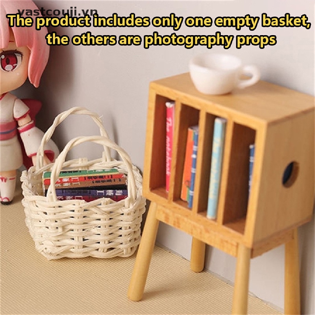 Giỏ Đan Đựng Rau Củ Quả Đồ Chơi BúP Bê Tỷ Lệ 1: 12