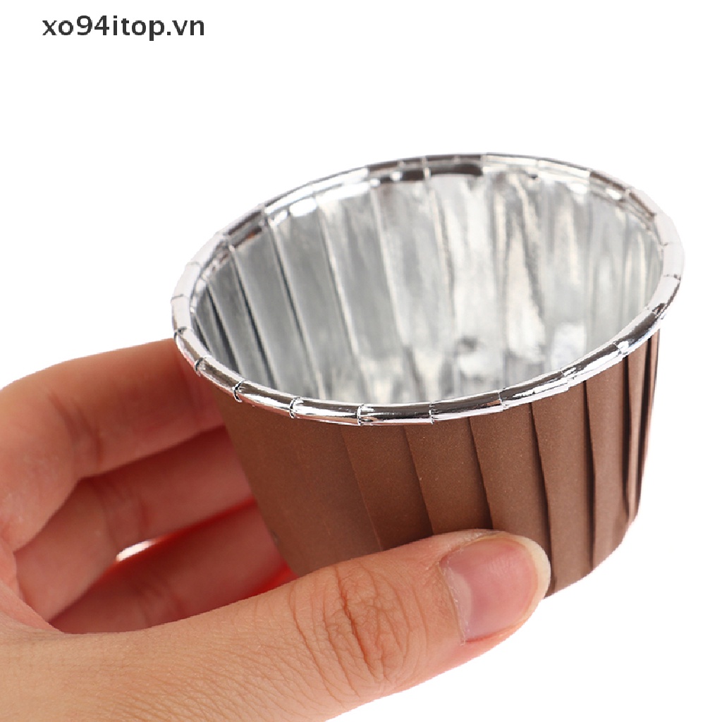 Xoitop Set 50 Cốc Giấy Đựng Bánh Cupcake Muffin
