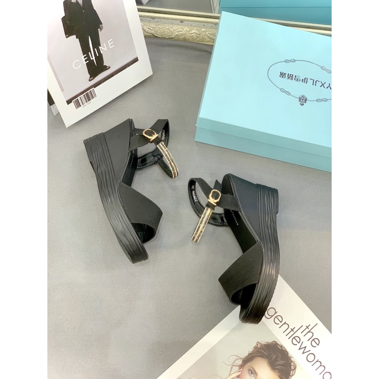 Dép sandan xuồng quai ngang bản to,siêu nhẹ đi êm và khỏe chân,đế cao 7cm SDX07 ANN_Official