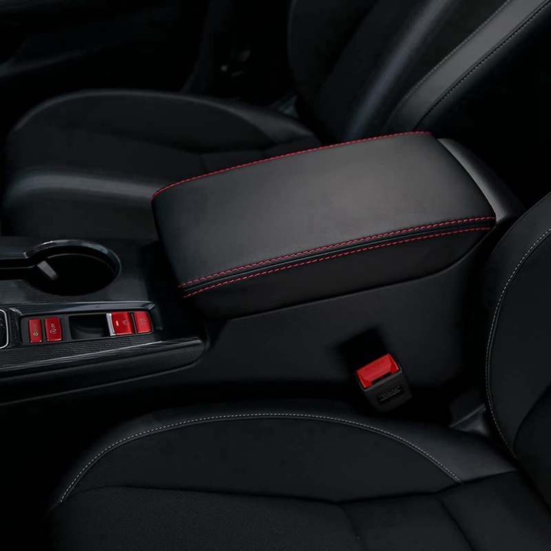 Viền Bọc Hộp Tỳ Tay Bằng Da Sợi Nhỏ Màu Đen Cho Honda Civic 11Th Gen Sedan 2022