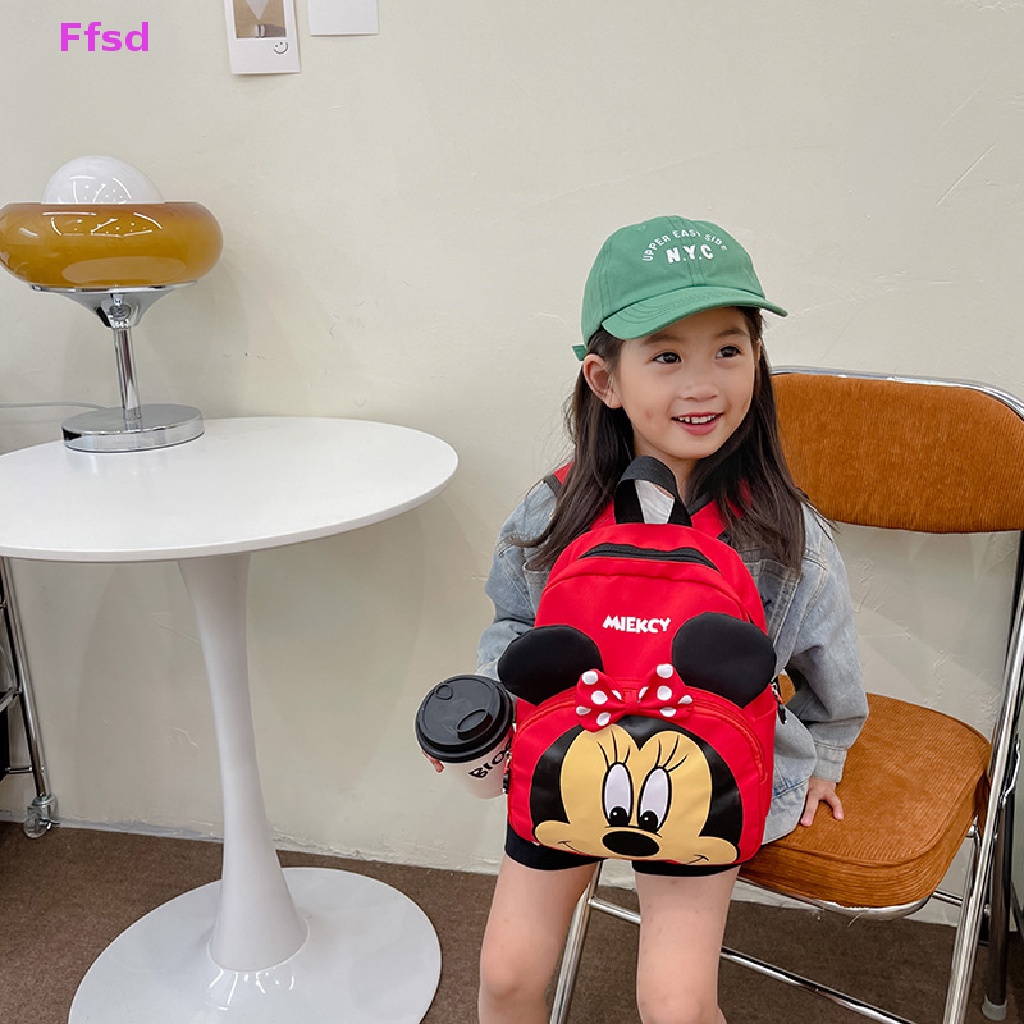{Ffsd} Ba Lô Đi Học / Du Lịch Hình Tai Chuột Hoạt Hình Dễ Thương Cho Bé * Bán Chạy