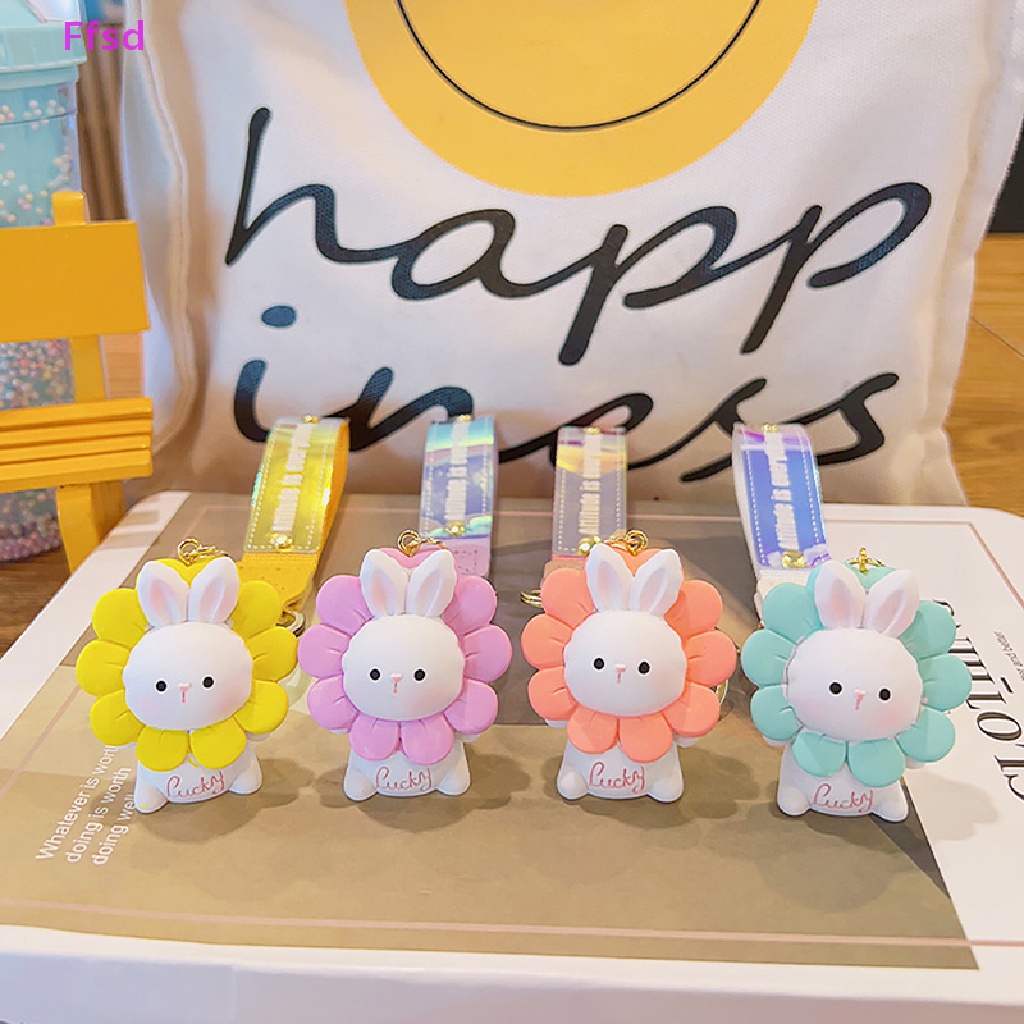 {Ffsd} Mới Móc Khóa Hình Thỏ Hoa Hướng Dương Dễ Thương Thời Trang Dành Cho Cặp Đôi * Bán Chạy