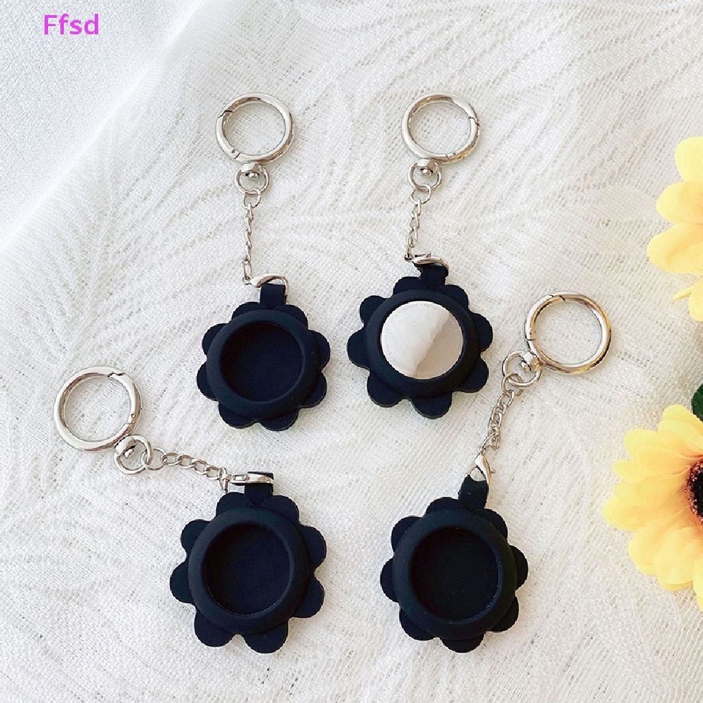 {Ffsd} Móc Khóa Chống Thất Lạc Cho Apple Theo Dõi Không Khí Hình Hoa Hướng Dương Mặt Cười