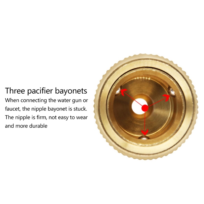 Đầu Nối Ống Nước DN10 Bằng Đồng Thau Chất Lượng Cao