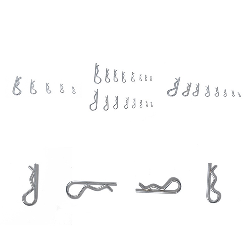 Set 100 Kẹp Tóc Dạng Lượn Sóng Bằng Thép M1 M1.2 M1.5 M1.8 M2 M2.5 Cho Xe Hơi