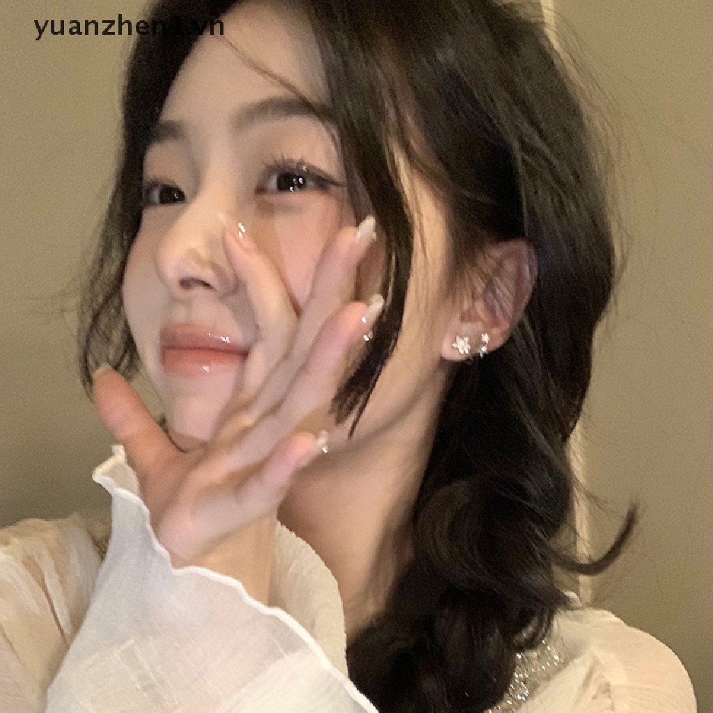 Bông Tai Ngôi Sao Năm Cánh Đính Đá Thời Trang Hàn Quốc Y2k