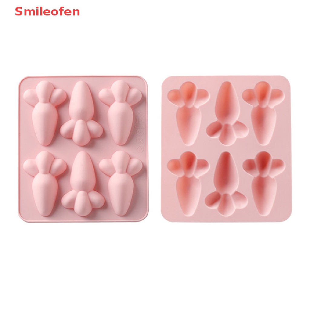 Khuôn Silicon Làm Bánh / Sô Cô La Hình Củ Cà Rốt DIY Mới