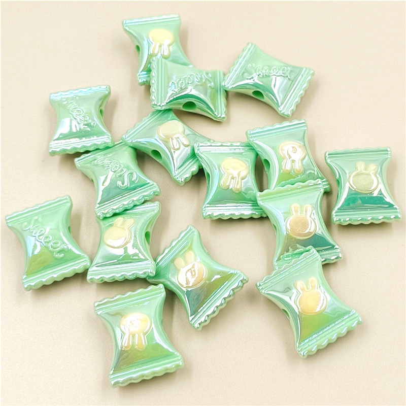 Bộ 5 Hạt Xâu Chuỗi Hình Thỏ Hai Màu Sắc