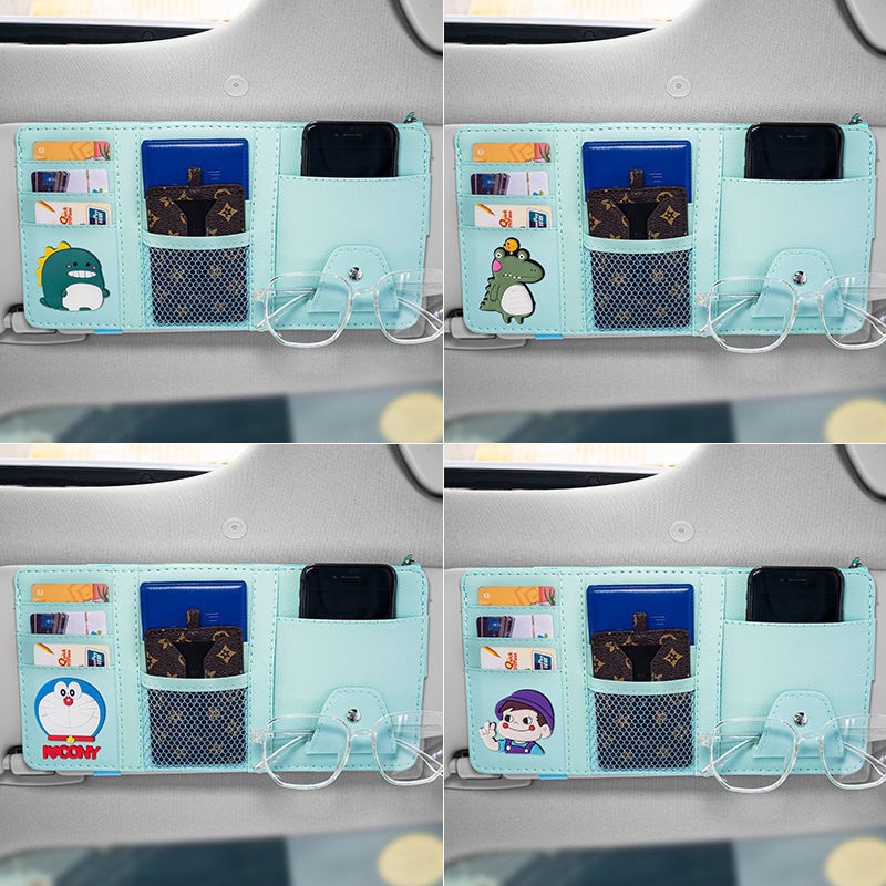 Kẹp Giữ Thẻ ID / Mắt Kính Đa Năng Gắn Tấm Che Nắng Xe Hơi