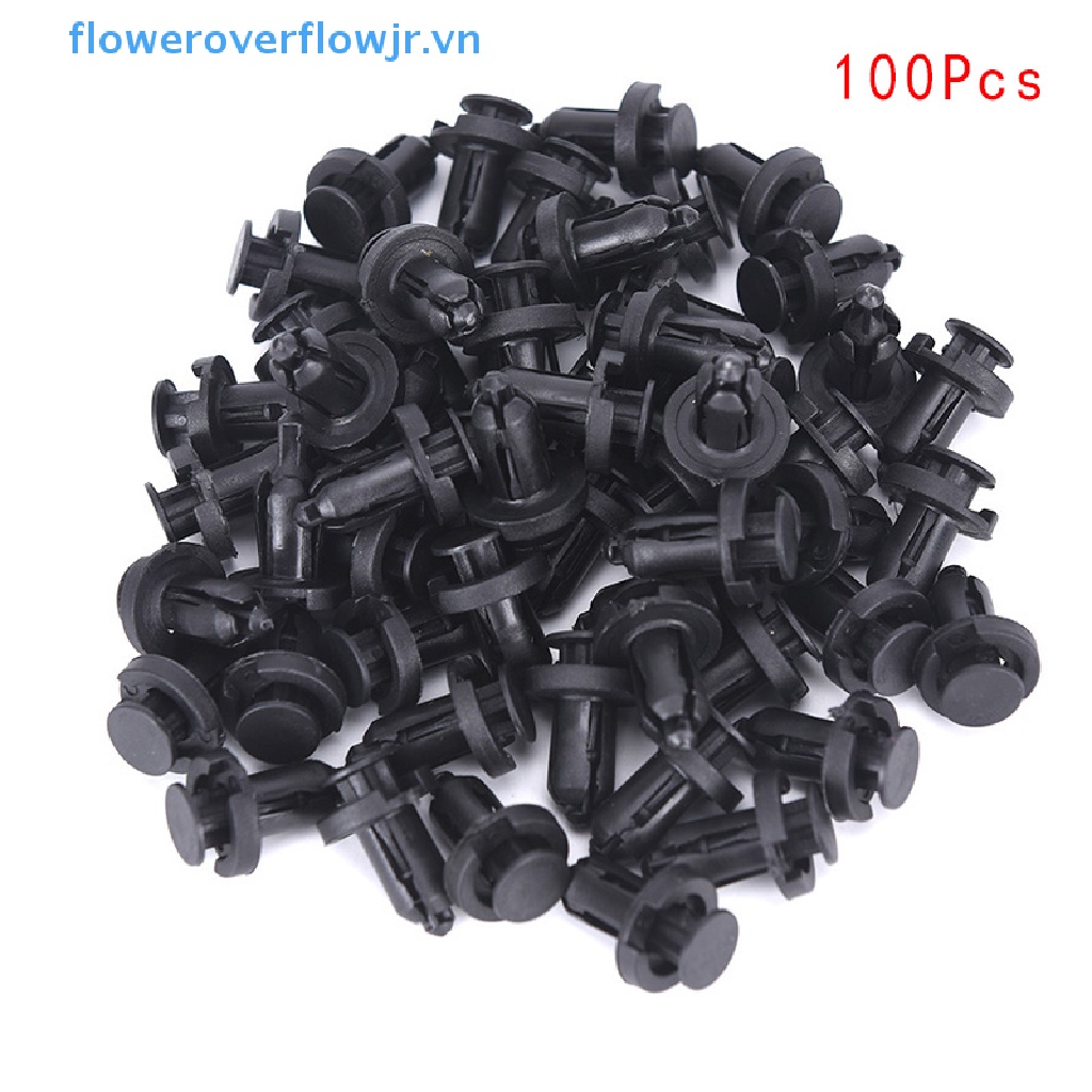 FENDER Set 100 Đinh Tán 10mm Bằng Nhựa Phụ Tùng Cao Cấp Cho Xe Ô Tô Acura