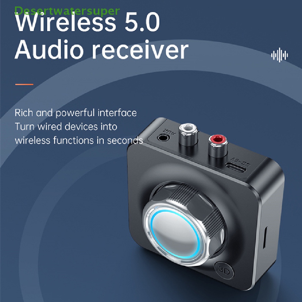 Thiết Bị Nhận Tín Hiệu Âm Thanh Bluetooth 5.0 3D Không Dây Hỗ Trợ Thẻ TF RCA 3.5mm 3.5 AUX Cho Loa Xe Hơi