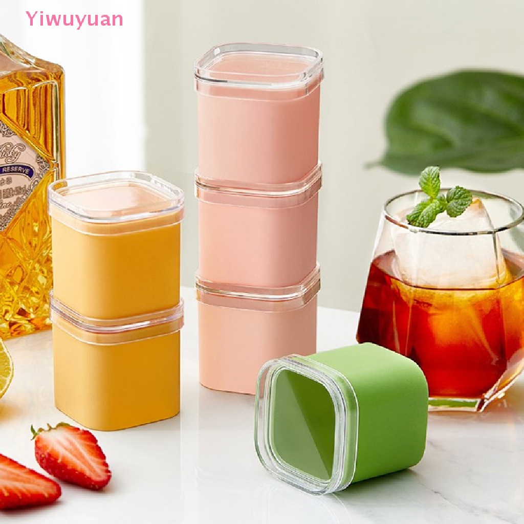 Khuôn Làm Đá Hình Vuông Bằng Silicon Có Nắp Tháo Rời Được Mới