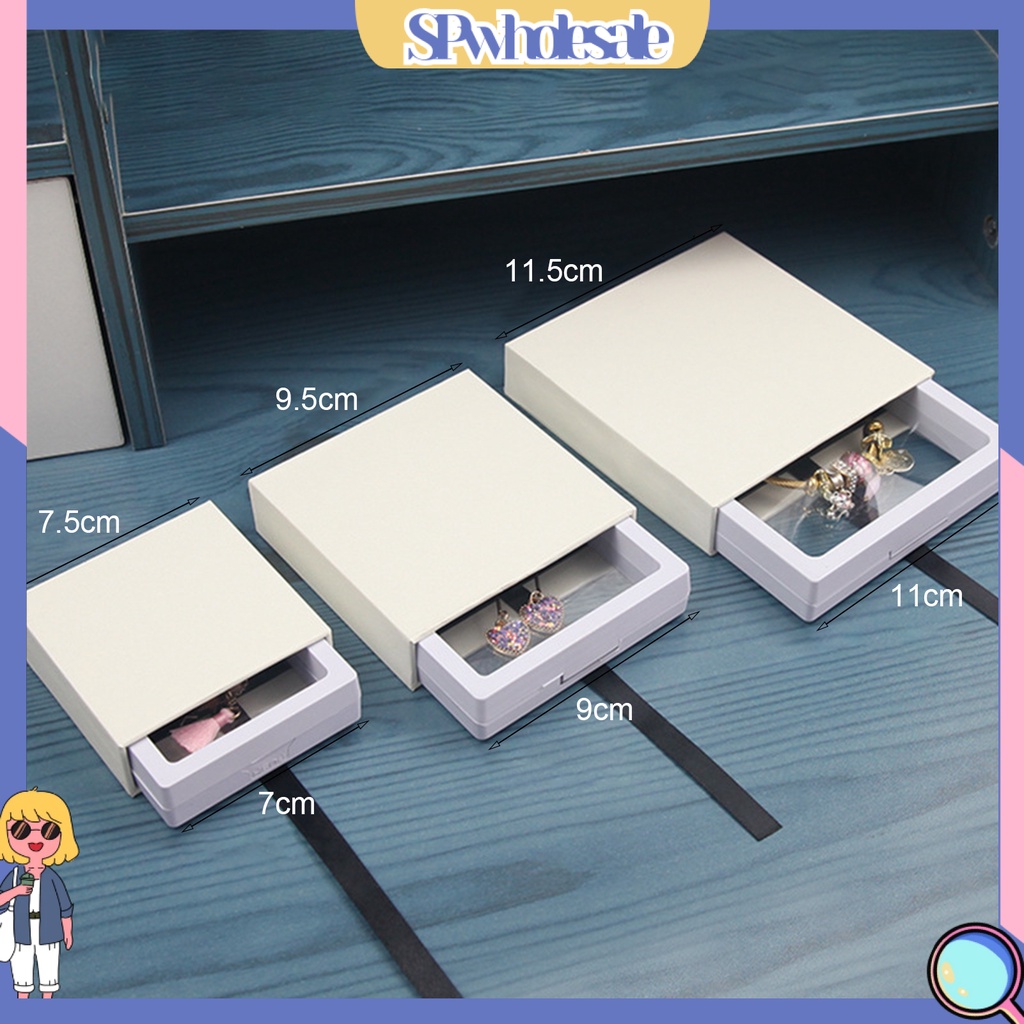 &lt;SPwholesale&gt; Hộp Đựng Trang Sức Dạng Kéo Dây Chống Oxy Hóa Bằng Giấy Mỏng Cho Cửa Sổ Cửa Hàng