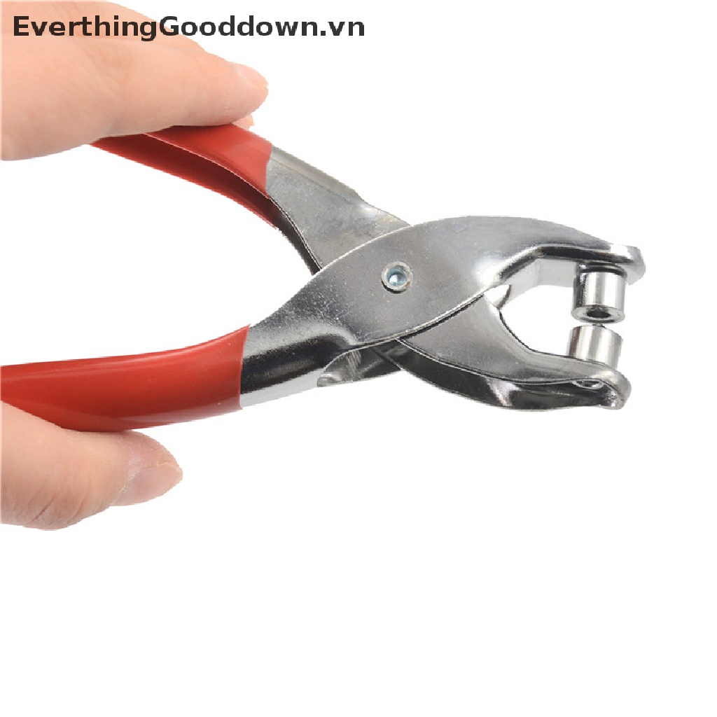 Everthinggooddown Set Kìm Bấm Lỗ Đinh Tán Kèm 20 Khoen Cho Giày Da Túi Xách