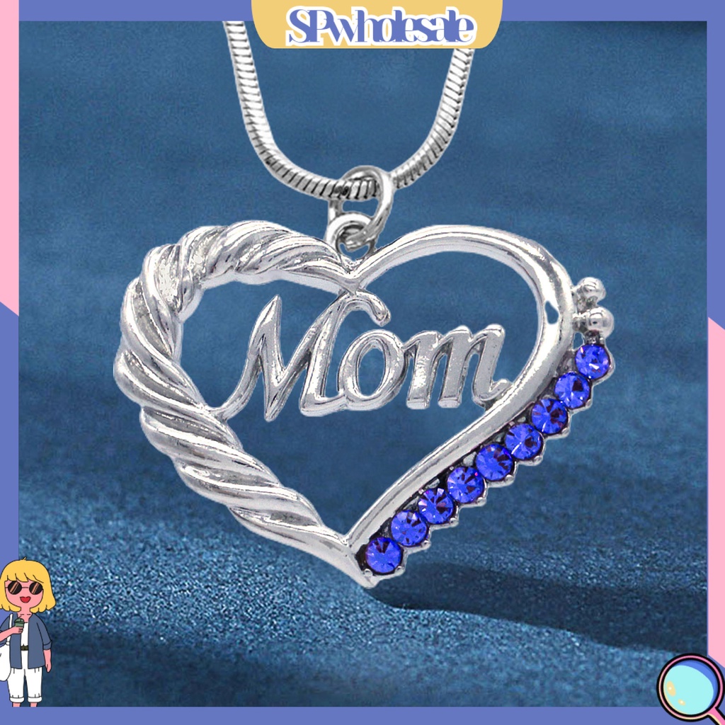 <SPwholesale> Vòng Cổ Mặt Khoét Rỗng Hình Trái Tim Sáng Tạo Trang Trí Cổ Chống Mài Mòn Dành Cho Mẹ