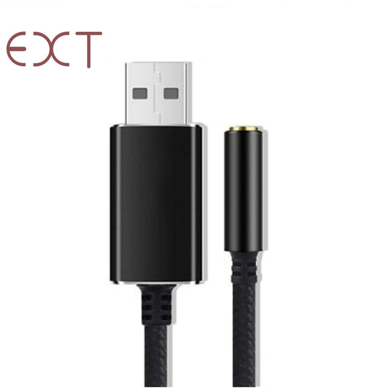 Đầu Chuyển Đổi Âm Thanh USB Sang 3.5mm 2 Trong 1 3.5mm Chuyên Dụng Cho PC / Laptop / Micro / Loa Ngoài Thẻ