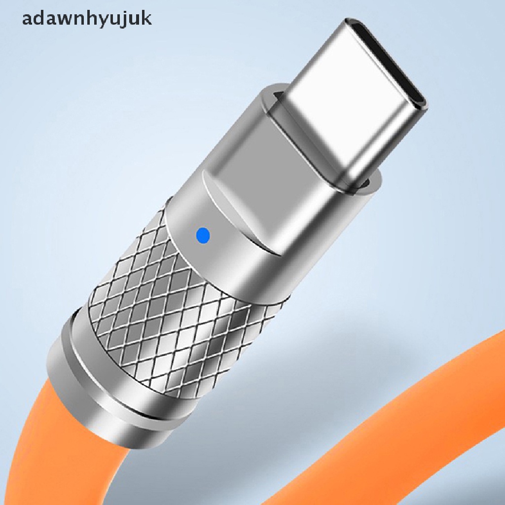 Dây Cáp Sạc Nhanh USB Loại C 120W Bằng Silicon Cho Xiaomi Huawei Samsung